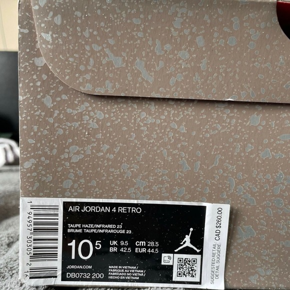 Air Jordan Retro 4 | Taupe Haze | 10.5 - Picture 7 of 7